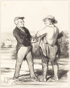 Söyle başkan, tavşan yakalamak imkansız... by Honoré Daumier
