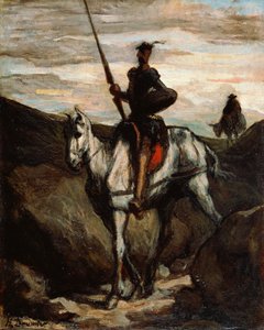 Dağlarda Don Kişot by Honoré Daumier