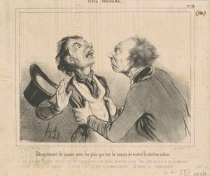 İnsanlarla sohbet edememek... by Honoré Daumier