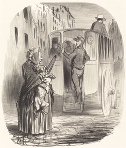 Üzgünüm Vatandaş... Köpek almıyorum... by Honoré Daumier