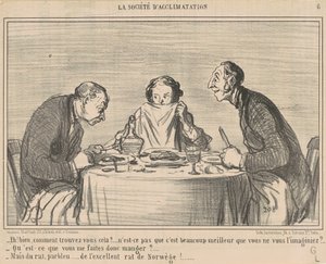 Hey! Peki, bunu nasıl buluyorsun? by Honoré Daumier