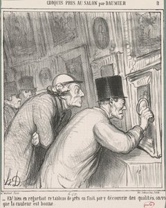 Hey! Bu tabloya iyi bakın by Honoré Daumier