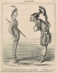 İyi! Cesur İngilizcem... by Honoré Daumier