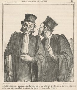 canım sen kaybettin... by Honoré Daumier