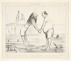 Hey merhaba! Tanıştığımıza memnun oldum by Honoré Daumier