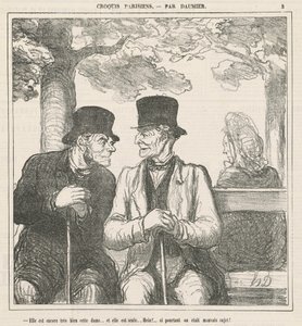 Hala çok iyi, bu bayan... by Honoré Daumier