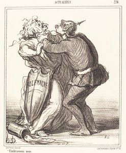 Haydi öpüşelim by Honoré Daumier
