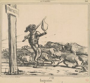 göç by Honoré Daumier