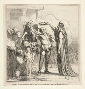 Empedokles alma by Honoré Daumier