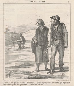 İşte bir tane, ne komik bir vücut... by Honoré Daumier