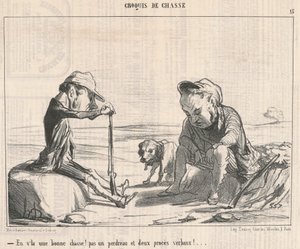 İşte iyi bir av! ... by Honoré Daumier