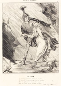 Aeneas ve Dido by Honoré Daumier