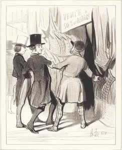 Girin beyler... İşte muhteşem... by Honoré Daumier