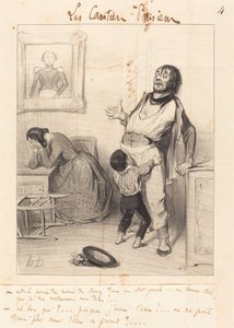Böyle bir durumda... dönmek caiz mi... by Honoré Daumier