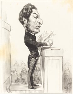 Eugene Rouher by Honoré Daumier