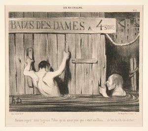 Bahane; bakış atmak by Honoré Daumier