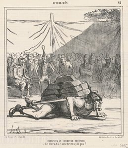 Prusya Herkülünün Egzersizleri by Honoré Daumier