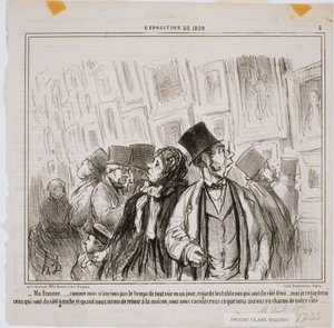 1859 - Eşim Sergisi… by Honoré Daumier