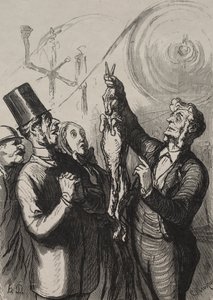 Evrensel Sergi: on dakika içinde bir gibelotte ve şapkanız olacak by Honoré Daumier