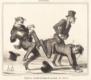 Talihsiz sonuç... at eti by Honoré Daumier