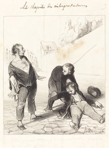 Bana tanıdık dememelisin, ben varım... by Honoré Daumier