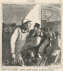 Çok eğlenceli tren by Honoré Daumier