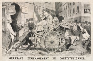 Anayasal Düzenin Büyük Kaldırılması by Honoré Daumier