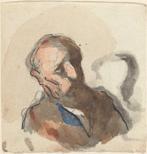 Bir Adamın Başı by Honoré Daumier