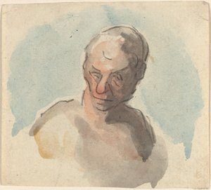 Bir Adamın Başı by Honoré Daumier