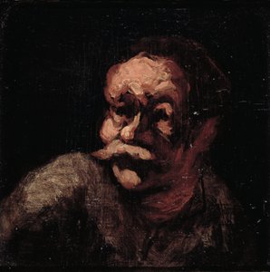 Bir adamın başı by Honoré Daumier