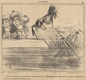 İtiraf etmeliyim ki az önce... by Honoré Daumier