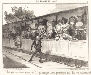 Yine de yer açmanız gerekiyor... by Honoré Daumier