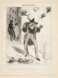 Yaşam tarzımız için çiçek ekmeliyiz! by Honoré Daumier