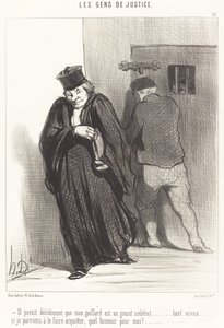Görünüşe göre... adamım büyük bir alçak... by Honoré Daumier