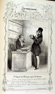 Fikirler ve efsaneler hakkında illüstrasyon Philipon, Les Cent ve Robert Macaire başlığı altında by Honoré Daumier