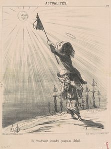 Güneşe kadar söndürmek istiyorlar by Honoré Daumier