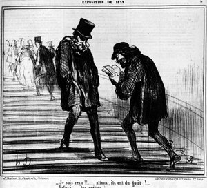 Kabul edildim!!... Haydi, tadına bakıyorlar!... - Reddet... moronlar! , Honore Daumier