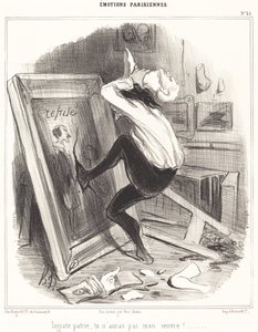 Nankör vatan, işimi alamayacaksın!... by Honoré Daumier