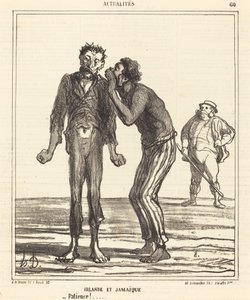 İrlanda ve Jamaika - Sabır!... by Honoré Daumier