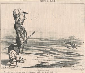 Bence tavşan... by Honoré Daumier