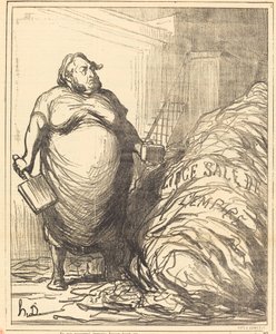 Asla hepsini yıkayamam by Honoré Daumier
