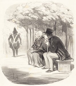 Kadınların... zevkleri varsa... hiç şaşırmam. by Honoré Daumier