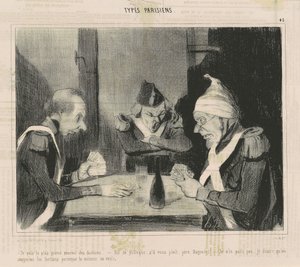 Ben hiziplerin en büyük düşmanıyım by Honoré Daumier