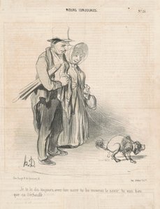 Sana hep söylüyorum, şekerinle... by Honoré Daumier