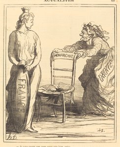 çok iyi oturacağına seni temin ederim by Honoré Daumier