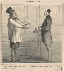 Biletini istemiyorum... by Honoré Daumier