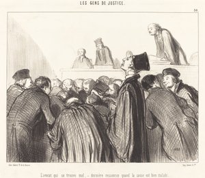Hasta olan avukat by Honoré Daumier