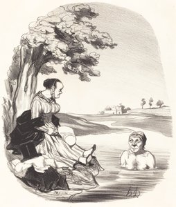 Su lezzetlidir... Sizi temin ederim... by Honoré Daumier