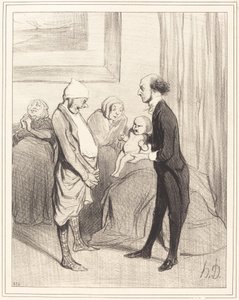 hayata giriş by Honoré Daumier