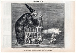 1857 Kuyruklu Yıldızı, Alman astronom, Le Charivari, pub